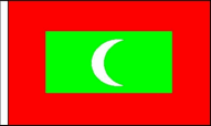 Maldives Hand Waving Flags